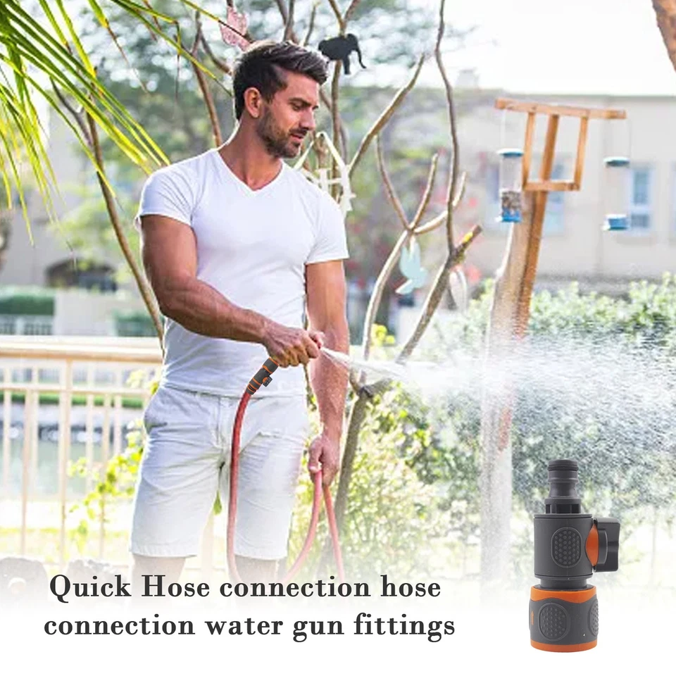PURELY- Garden Hose Quick Connect Connectors Fitting With Water Stop Plastic Adapter Set