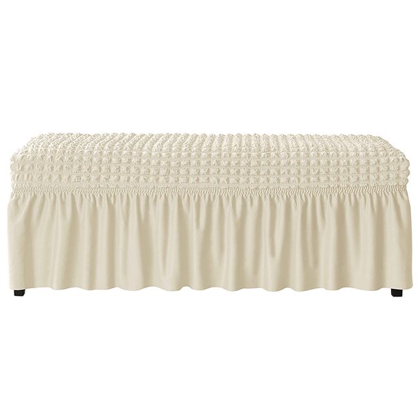 Bench Covers For Dining Room,Seersucker Bench Cover With Skirts,Bench