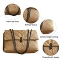 thumbnail image 3 of Bolsos cruzados para mujer, bolso de hombro, bolso de mano para mujer, monederos pequeños con correa de cadena, color caqui:;:;, 3 of 5