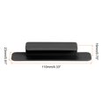 thumbnail image 2 of Uxcell 4Pack Self Stick Handles, Black Plastic Self Adhesive Instant Drawer Pulls for Dresser(110mm/4.33" Length), 2 of 5