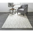 thumbnail image 2 of Feizy Lennox Modern Abstract, Ivory/Gray, 9'6" x 13'6" Area Rug Sheen Handmade Industrial Geometric Floor Rug for Living room Bedroom, 2 of 8