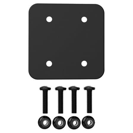 Scosche Universal Steel 4-Hole AMPS Mounting Plate w/ Hardware Kit - Dash Phone Mount AMPSBPKIT-UB