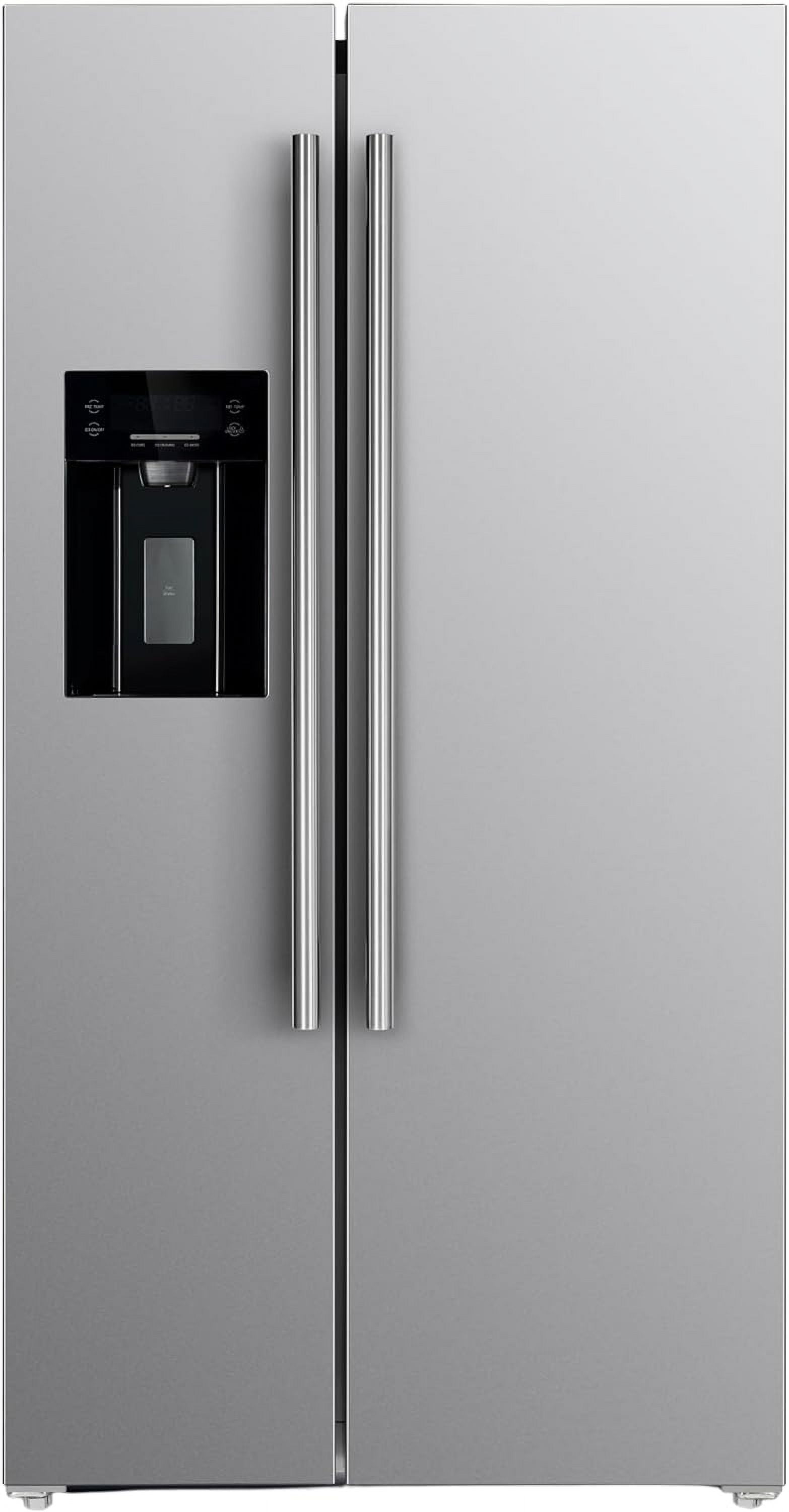Forno Salerno 36-Inch Side-by-Side Stainless Steel Refrigerator, 20 cu.ft, ENERGY STAR Certified