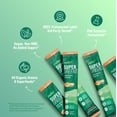 thumbnail image 2 of Supergreens Premium Superfood Greens Drink Mix w/Chlorella, Moringa, Spinach & Broccoli + Digestive Enzymes & Probiotic Blend -Nutrient-Packed Powder (Mango Peach 20 Servings, Travel Pack), 2 of 4