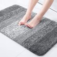 thumbnail image 2 of Thickened bedroom carpet, bathroom doormat, absorbent, stain-resistant, household toilet mat, non-slip mat, 51x61 (U-shaped), blue., 2 of 5