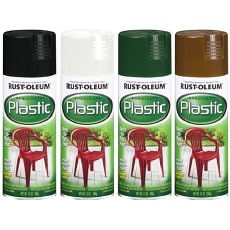 Rustoleum 211339 12 Oz White Gloss Plastic Spray Paint, PartNo 211339
