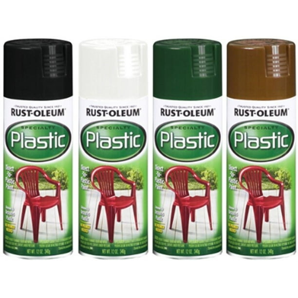 Rustoleum 211339 12 Oz White Gloss Plastic Spray Paint