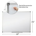 thumbnail image 4 of XIWODE Magnetic Whiteboard/Dry Erase Board, 48 X 24 Inches,Silver Aluminium Framed, Includes 1 Eraser & 4 Markers & 4 Magnets, 4 of 9