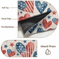 thumbnail image 6 of Independence Day 5x7 Area Rugs for Living Room, U. S. Flag Themed Love Heart Five-Pointed Stars Retro Non Slip Floor Mat Washable Low-Profile Indoor Carpet for Bedroom, Dining Room, Bathroom, 6 of 9