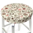 thumbnail image 3 of Kdxio Squirrel In The Forest Print Stool Covers Round,Stretch Round Bar Stool Covers Washable Bar Stool Cushion Slipcover for 12-15 Inch Chair, 3 of 7