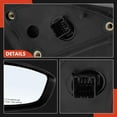 thumbnail image 6 of A-Premium Passenger Side Power Door Mirror - Compatible with Hyundai Accent 2012-2017 - Heated Manual Folding Black Outside Rear View Mirror w/Turn Signal - Replace# 876201R230, 6 of 6