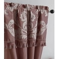 thumbnail image 5 of 4-piece Floral Jacquard Window Curtain Drape Set with Jacquard Woven Fabric for Bedroom, Living Room, Dinning Room, 5 of 5