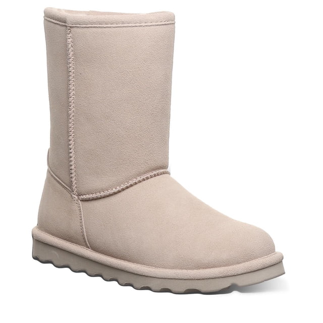 Botas de invierno BEARPAW Elle cortas de gamuza en forma de hongo para mujer, talla 10