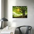 thumbnail image 3 of Nawypu  Canvas Art Print Spring Forest Nature Green Big Tree Wall Art Photo Printed on Canvas Framed Artwork for Office Wall Decoration Ready to Hang, 3 of 4