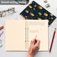 thumbnail image 4 of FORMRS 1-Subject Spiral Notebook 8" x 5" College Ruled 60 Refillable Sheet A5 Hard Cover, Orange Fireflies Pattern, 4 of 7