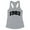 Heather Grey, variant on 1982 College Style Tank Top Fitted Racerback Women's Large White