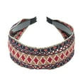 thumbnail image 5 of Unique Bargains 1 Pc Headband Embroidery Geometric Hair Accessories for Women Red, 5 of 5