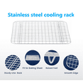 thumbnail image 3 of PandaTop Baking Tray +Cooling Rack set,Stainless Steel Small Baking Pan and Cooling Rack for Oven Baking Cooking,Nonstick Baking Pan Tray,Easy Clean,10.2*7.8*0.98In, 3 of 7