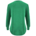 thumbnail image 5 of Huaizzzy Arrivées d'Automne Blouse Chemise à Manches Longues Mode Décontractée Détail à Volants Col Rond Bas Tunique Haut pour Femmes Grande Taille Vêtements pour Femmes Grande Taille Tuniques pour Femmes Hauts de Sarrau Femmes Grande Taille Grande Taille, 5 of 5