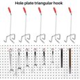 thumbnail image 2 of 25Pcs 100Mm Cross Panel Hooks Slat Wall Retail Display Shop Board Fits Chrome Hanger 1-1.5Kg Loading Metal, 2 of 5