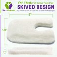 thumbnail image 3 of U Shaped Felt Callus Pads - Adhesive Foot Pads That Protect Calluses from Rubbing On Shoes - Skived 1/4" - 50 Pack, 3 of 5