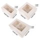 thumbnail image 5 of Muyoka 10 paquetes de cajas para cupcakes, soportes para cupcakes con capacidad para 6 cupcakes estándar, contenedores para cupcakes con ventana transparente, cajas marrones para cupcakes a granel, so Muyoka Hogar, 5 of 7