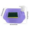thumbnail image 3 of fheaev Kitchen Detergent Soap Dispenser Sponge Eraser Press Box Cleaning Brush Soap Box Circular Storage Box Soap Box, 3 of 3