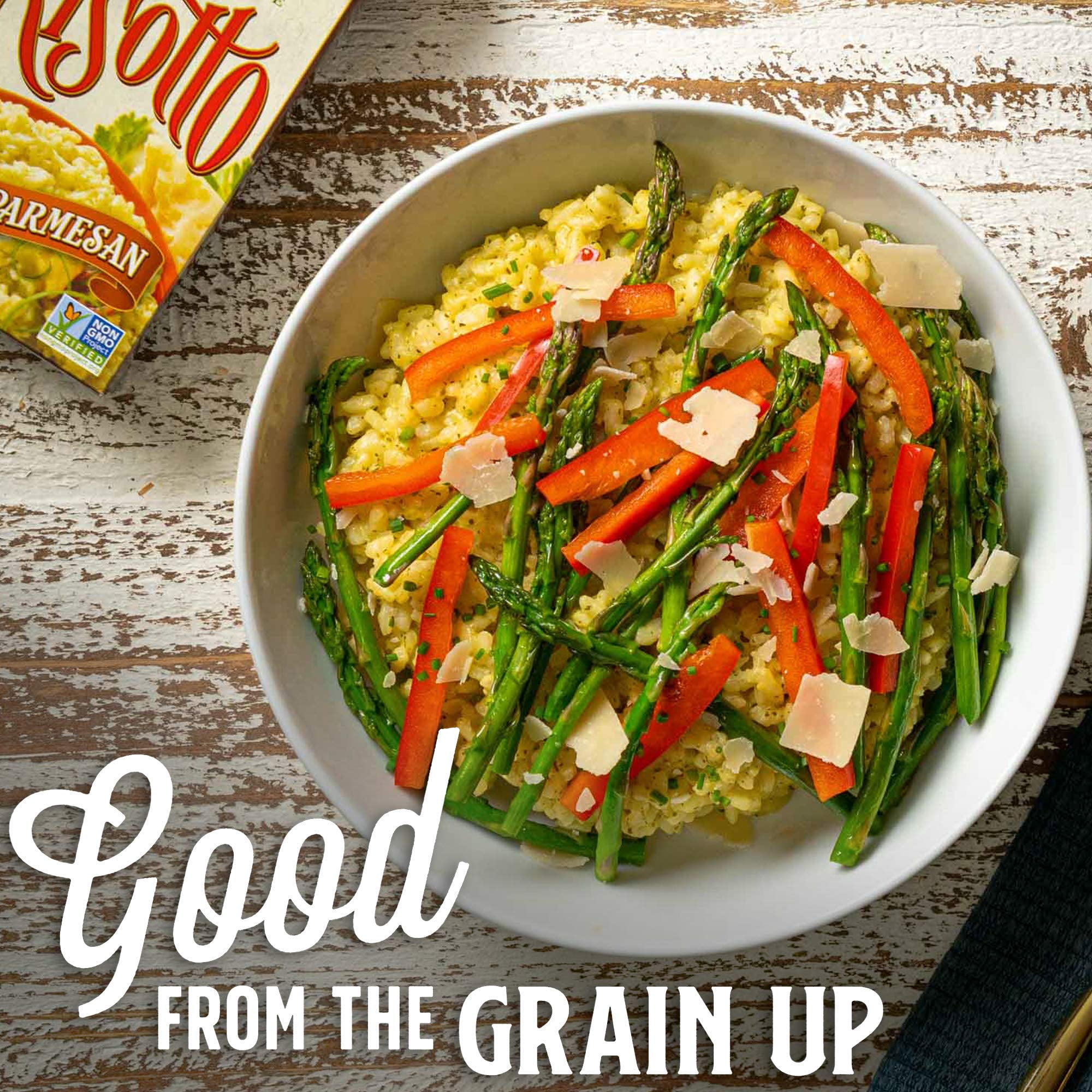 Lundberg Family Farms - Organic Arborio Rice Risotto, Creamy Parmesan, Convenient Side Dish, 20 Minute Cook Time, Pantry Staple, Non-GMO, Gluten-Free, USDA Certified Organic (5.5 oz, 6-Pack)