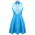 thumbnail image 5 of iiniim Women's Costume 80s 90s Style Sleeveless High Waist A-line Dress for Halloween Blue XL, 5 of 7