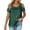 Green, variant on Women's Sparkle Mesh Tops 3/4 Sleeve Round Neck Loose Fit Plus Size Casual Party Blouse Glitter Sequin Shirt, Black L