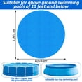 thumbnail image 2 of Tela redonda para piscina YEXEXINM de 11 pies, material de polietileno azul, 2 of 7