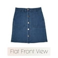 thumbnail image 5 of Lexi Women's Super Comfy Perfect Fit Stretch Denim Skirt, 5 of 5