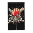 thumbnail image 7 of Doorway Drape Split Curtains, Dead Skull Ghost Painting Room Divider Privacy Door Curtains, 34" x 56", 7 of 7