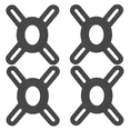 thumbnail image 2 of Pre-Shaped Knee Kinesiology Tape, Elastic Anti-Chafe Athletic Wrap, for Football，4PCS,9.72"×8.66", 2 of 7