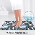 thumbnail image 6 of Bathroom Rugs Sets 3 Piece - Penguin Arctic Adventure Absorbent Non Slip Bath Mats, U-Shape Toilet Lid Cover, Contour Mat, Soft Washable Shower Mats Bath Rug Mat for Bathroom Tub Toilet, 6 of 7