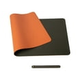 thumbnail image 2 of Dvkptbk Pure Color Leather Mouse Pad Large Desk Pad Home Office Laptop Leather Mouse Pad Writing Pad Double-sided, 2 of 2
