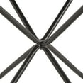 thumbnail image 5 of Weston Home Delong Walnut Finish 42-inch Round Dining Table with Black Iron Legs, 5 of 5