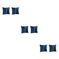 thumbnail image 1 of Funda de almohada decorativa Moyic 2 piezas poliéster rayas doradas azul oscuro, 1 of 6