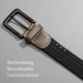 thumbnail image 6 of Maikun Elastic Belts for Mens Black Buckle Stretch Braided Woven Belt for Work Casual, 6 of 8