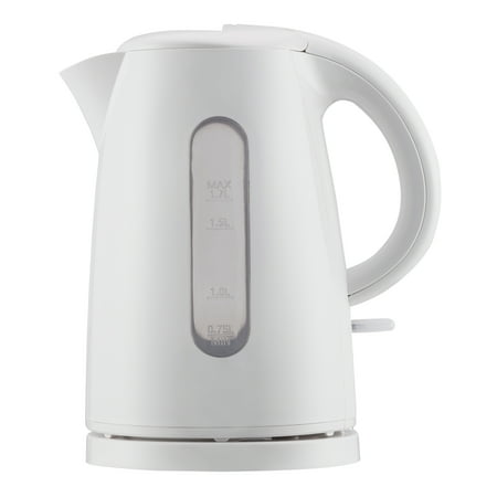 Mainstays 1.7-Liter Plastic Electric Kettle, (Best Electric Kettle No Plastic)