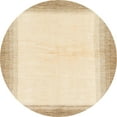 thumbnail image 1 of Ahgly Company Indoor Round Abstract Golden Blonde Gold Solid Area Rugs, 7' Round, 1 of 6