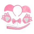 thumbnail image 2 of Conjunto de disfraz de animal, decoración, accesorios adorables para disfraces y representaciones de de máscaras Conjunto de 3 piezas con guantes, 2 of 9