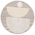 thumbnail image 2 of Safavieh Ebony Coco Geometric Area Rug, Gray/Ivory, 6' x 6' Round, 2 of 10