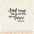 thumbnail image 4 of Inktastic Though She Be but Little She is Fierce Quote Shakespeare Girls Toddler Dress, 4 of 5