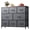 Dark Gray, variant on GALAXHERO 8 Drawer Dresser for Bedroom, Fabric Storage Unit, Large Drawer Chest for Entryway & Living Room, Black, 59" x 30" x 16"