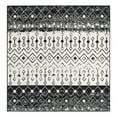 thumbnail image 3 of Unique Loom Tribal Trellis Collection Area Rug - Alami (6' 1" Square Black and White), 3 of 12