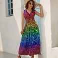 thumbnail image 6 of Colorful Fun Sleeveless Dress sexy dress women dresses, 6 of 6