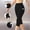 Leggings-18Black, variant on Capri Leggings for Women with Pockets Yoga Leggings Stretchy High Waisted Pull on Compression Fit Capri Length Workout Leggings Running Gym Athletic Wear