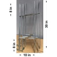 thumbnail image 4 of 20 Stake 10'' x30'' Double H-FRAME X 9 Gauge galvanized wire Yard Sign holder Made in USA, 4 of 5