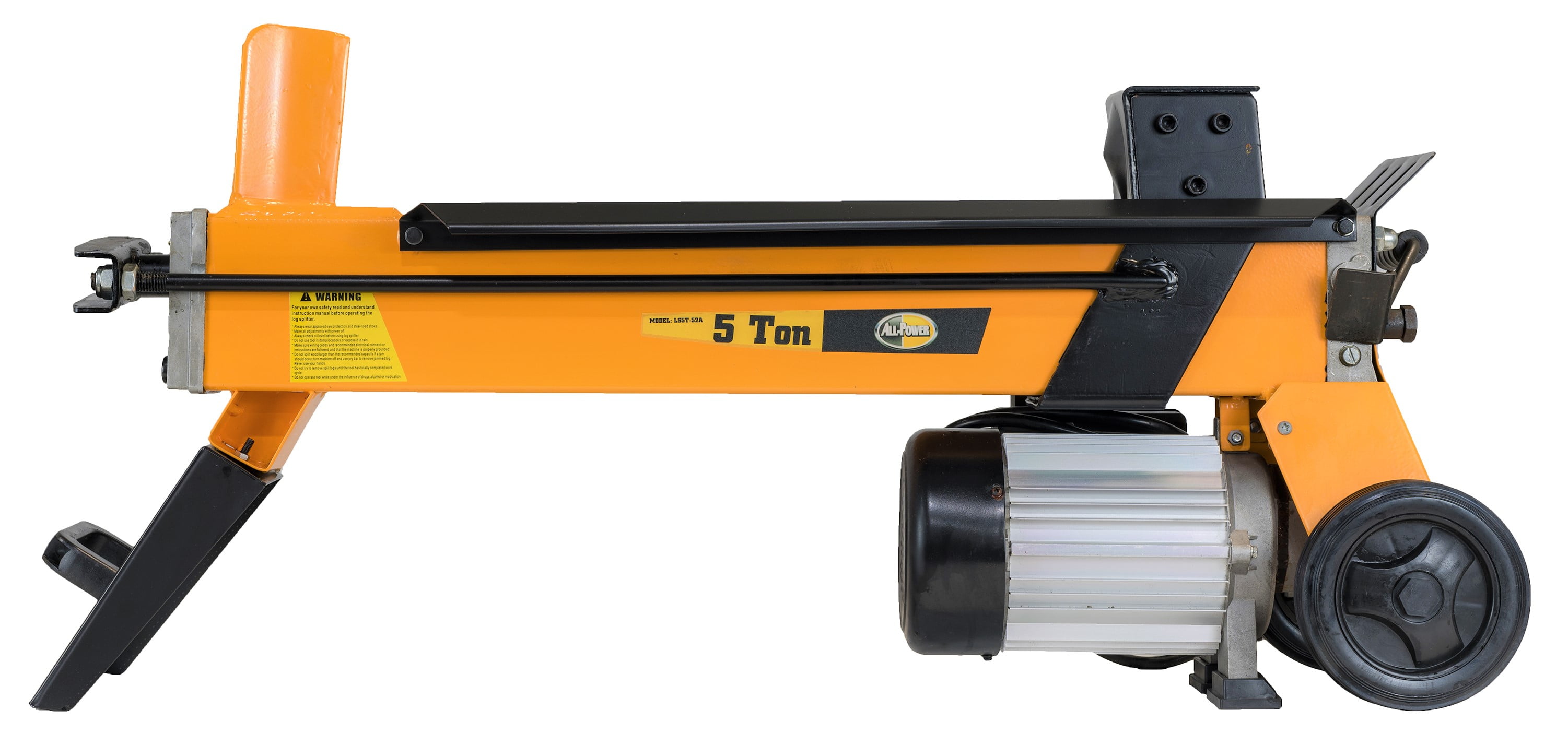 All Power America LS5T-52A, 5-Ton 1500 Watt Electric Log Splitter, Portable Wood Cutter